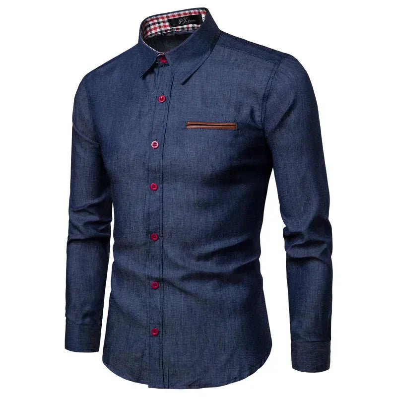 Camisa Masculina Manga Longa Casual Social