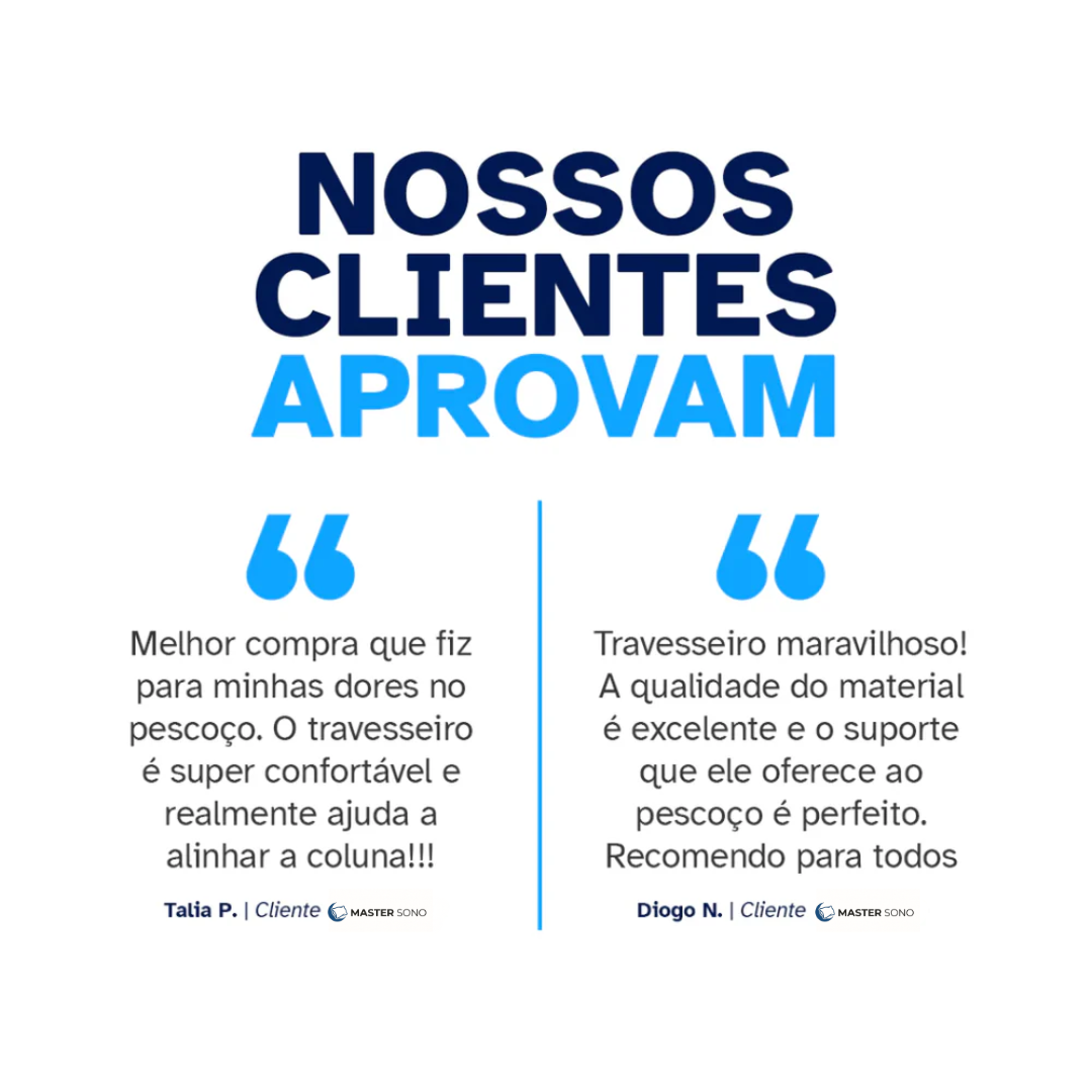 Travesseiro Cervical 3D Ortopédico - Master Sono