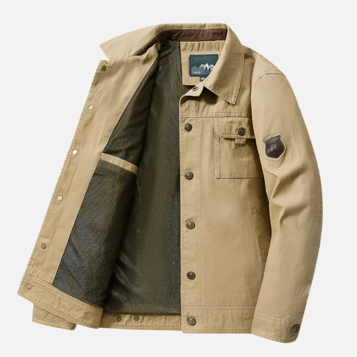 Jaqueta Casual Masculina em Algodão Firenzo