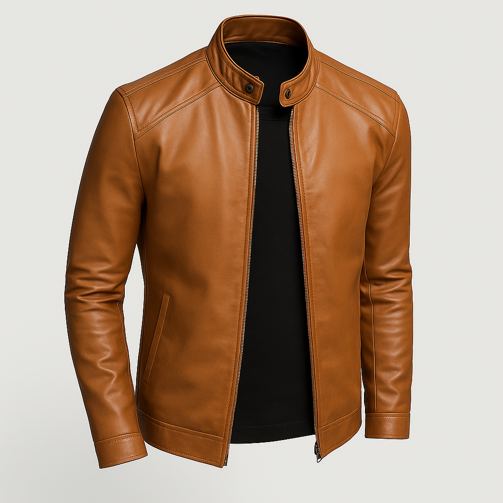 Jaqueta Masculina em Couro Firenzo